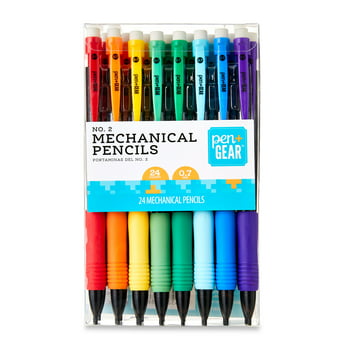 Pen+Gear #2 Mechanical Pencils, Black Lead, 24 Pack