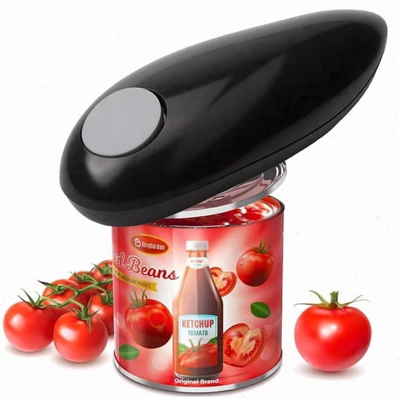 Effortless Electric Can Opener, One-Touch, Smooth Edge, Battery Powered, Fits All Cans, Handheld for Seniors, Ideal Kitchen Gift