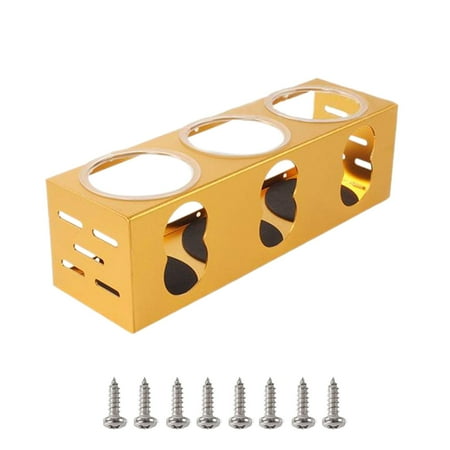 APLVFFZH Camping RV Trailer Kitchen Seasoning Spice Rack Shelf RV Trailer Spice Rack Tool gold with 3 holes