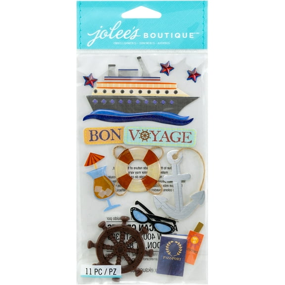 Jolee's Le Grande Dimensional Stickers-Bon Voyage