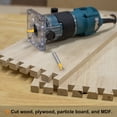 thumbnail image 5 of Uxcell 2pcs Dovetail Router BitBit 1/4" Diameter 1/4" Shank 14 Degree Dovetail Joint Bit, 5 of 7