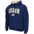 thumbnail image 2 of Men's Colosseum Navy Akron Zips Arch and Logo Pullover Hoodie, 2 of 3
