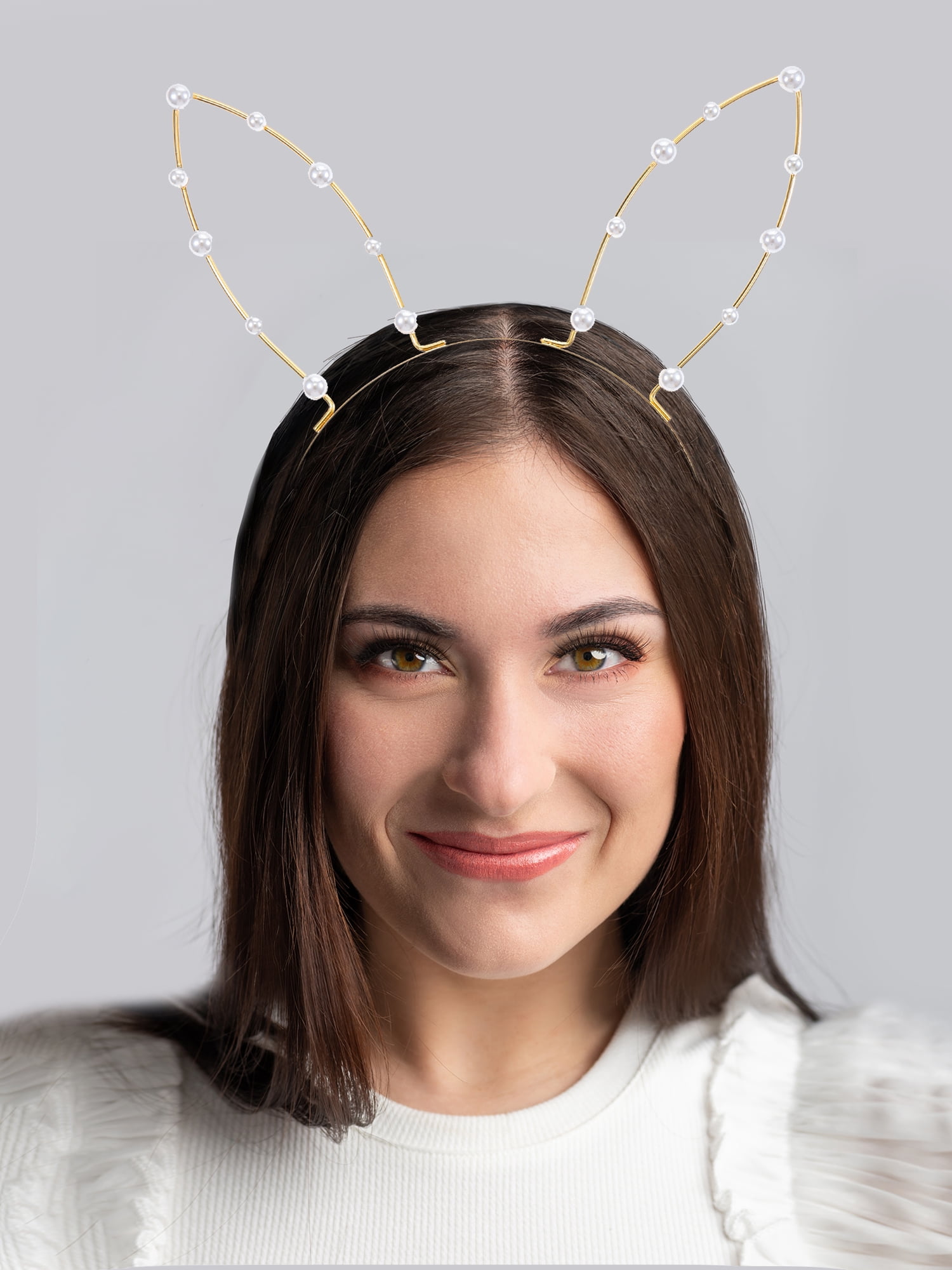 Way to Celebrate Easter Pearl Bunny Ears Headband, 1 Piece