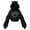 Black, variant on XZNGL Womens Pullover Hoodie Womens Pullover Long Sleeve Hooded Sweatshirt Cute Gothic Cat Ears Hoodie Blouse Women'S Long Sleeve Cat Hoodie with Ears