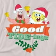 thumbnail image 2 of Spongebob Squarepants Santa And Patrick, Christmas Good Tide-Ings Unisex Adult T Shirt, 2 of 5