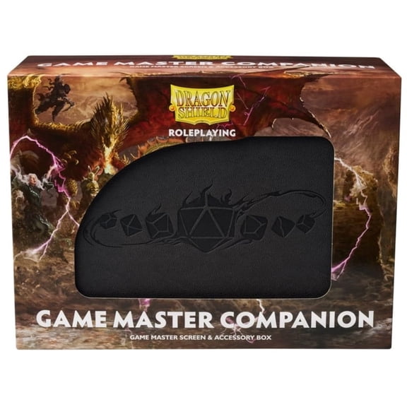 Arcane Tinmen Dragon Shield RPG – Game Master Companion: Iron Grey - Durable & Sturdy – Screen & Accessory Box – Dungeon Master Accessory - Tabletop RPG TTRPG – Dungeons & Dragons DND D&D (AT-50010)