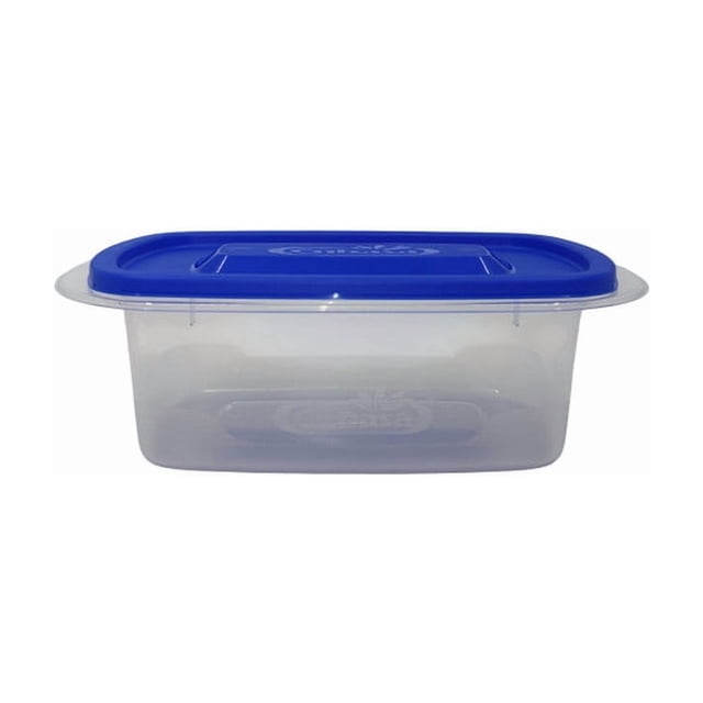 Herméticos Cubasa Plástico Refripractic Rectangular Tapa Azul 0.78 L