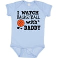 thumbnail image 3 of Inktastic I Watch Basketball with Daddy Boys Baby Bodysuit, 3 of 5