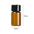thumbnail image 4 of Xingzhi 50x Refillable Glass Bottles Durable Mini for Fragrance Samples 3ml Hole Plug, 4 of 9