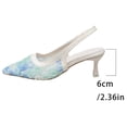 thumbnail image 4 of Tqyyweavej Women's Heels Lace Breathable Pointed Closed Toe Gladiator Mules Versatile Ankle Strap Kitten Heel Sandals for Women, 4 of 10