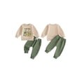 thumbnail image 2 of RUINIXCW Baby Boy First Birthday Outfits 1st Birthday One Years Old Spring Fall Winter Clothes Wild One Print Long Sleeve Sweatshirt and Pants Set, 2 of 10