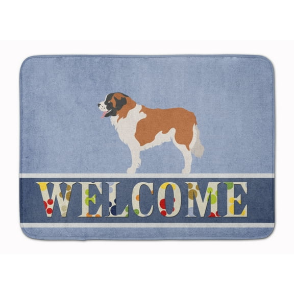 Moscow Watchdog Machine Washable Memory Foam Mat Blue