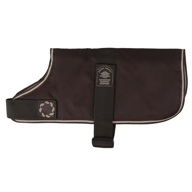The Animate Company - Abrigo impermeable ajustable y acolchado para perro (Marrón)