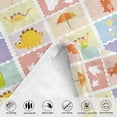 thumbnail image 3 of Dino Blanket Baby Kids Gift, Lattice Dinosaur Blankets for Toddler Girls Boys, 40x50 Inches Rainbow Dinosaur Footprint Baby Blanket, Soft Fleece Throw Blanket for Girls Boys Baby Shower Birthday, 3 of 6