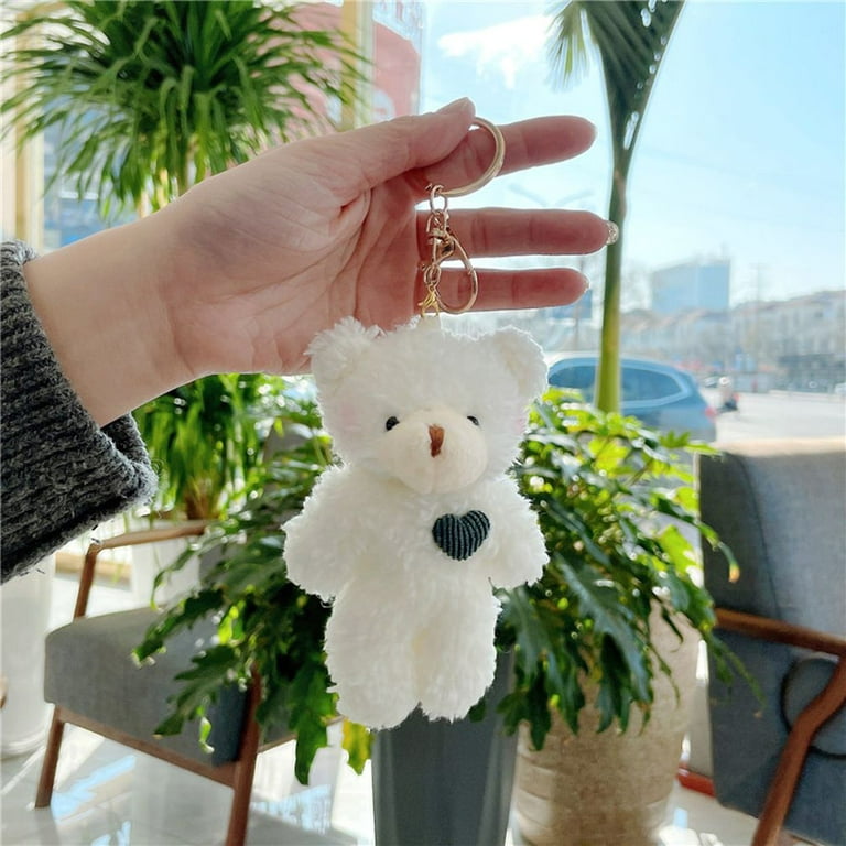 Plush Bear Keychain Mini Teddy Bear Stuffed Animal Key Ring