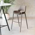 thumbnail image 6 of Desi Barstool Brown & Walnut Barstool, Modern Style, Plush and durable faux leather fabric, Plywood, Indoor Bar, 6 of 11