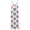 thumbnail image 5 of Robe Sans Manches à Paillettes Imprimées Cœur Drapeau usa Robe de Soirée Femme Robes d'Été pour Femmes Dames Été 2024, 5 of 5
