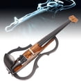 thumbnail image 1 of 4/4 Electric Violin, Built In Pickup Electric Violin Dark Colored  for Daily Practice, 1 of 7