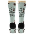 thumbnail image 5 of ThisWear Dog Lover Gifts for Men I Work Hard So My Dachshund Can Have A Better Life Paw Print 2-Pairs Novelty Crew Socks, 5 of 5