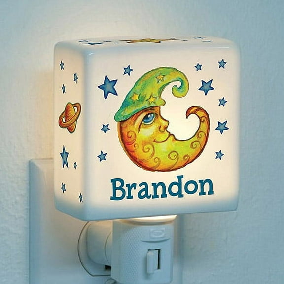 Personalized Night Light - Moon and Stars