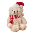 thumbnail image 4 of Oso de peluche para Navidad, juguete de peluche y decoración navideña. Blanco, 4 of 8