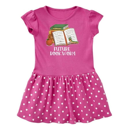 

Inktastic Future Bookworm Gift Toddler Girl Dress