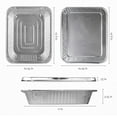 thumbnail image 5 of PLASTICPRO Heavy Duty Aluminum Foil Pans with Lids 9”x13” Aluminum Tin Foil Pans, 25 Pack, 5 of 7