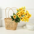 thumbnail image 5 of D-GROEE Sunflowers Artificial Flowers Spring Summer Decor, 4 Pack Fake Flowers Silk Faux Sunflower Bouquet Arrangement for Vase Wedding Table Home Porch Indoor Outdoor Bee Day Decorations, 5 of 7