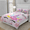 Pink flower unicorn, variant on TeasBank 3D Printed Unicorn Comforter Cover Set Rose Gold Flowers Queen Duvet Cover Set Teens Adult Bedding Colorful Room Decor 1 Quilt Cover with 2 Pillow Cases(No Comforter)