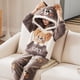 thumbnail image 3 of Conjunto de pijama de franela gruesa para mujer, ropa de dormir cálida para el hogar, Tops y pantalones para parejas, Unisex, Invierno, 3 of 5