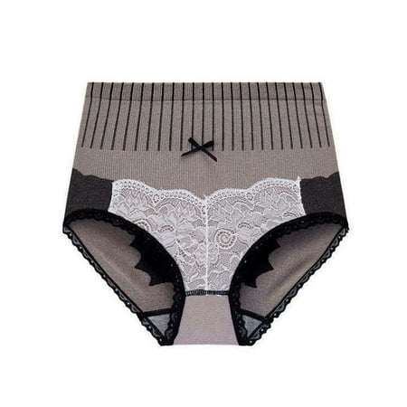 

6 Pack Women s Brief Women Comfortable Lace Middle Waist Triangle Underwear Waist Closing And Hip Lifting Underpants