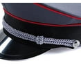 thumbnail image 2 of Gray Captain Hat Officer Hat, Peaked Hat, Military Cap Dress Up Hats by Tigerdoe, 2 of 7