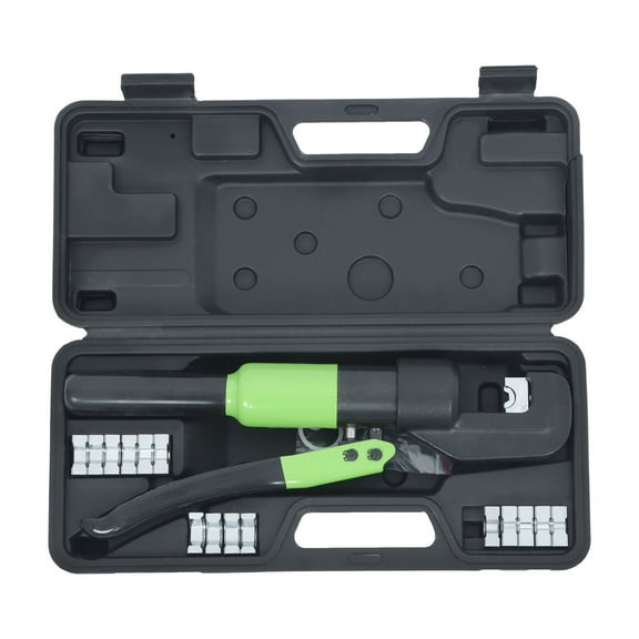 findmall 6MT & 8 Dies Hydraulic Wire Crimper Crimping Tool Battery Cable Lug Terminal