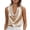 Beige, variant on Women's Casual Sleeveless Turtleneck Top Elegant Loose Blouse Solid Color Satin Shirt, Black S