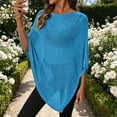 thumbnail image 7 of Womens Sheer Knit Poncho Crochet Summer Tops Mesh Crew Neck Spring Sweaters Beach Cover Ups 2026 One Size, 7 of 7