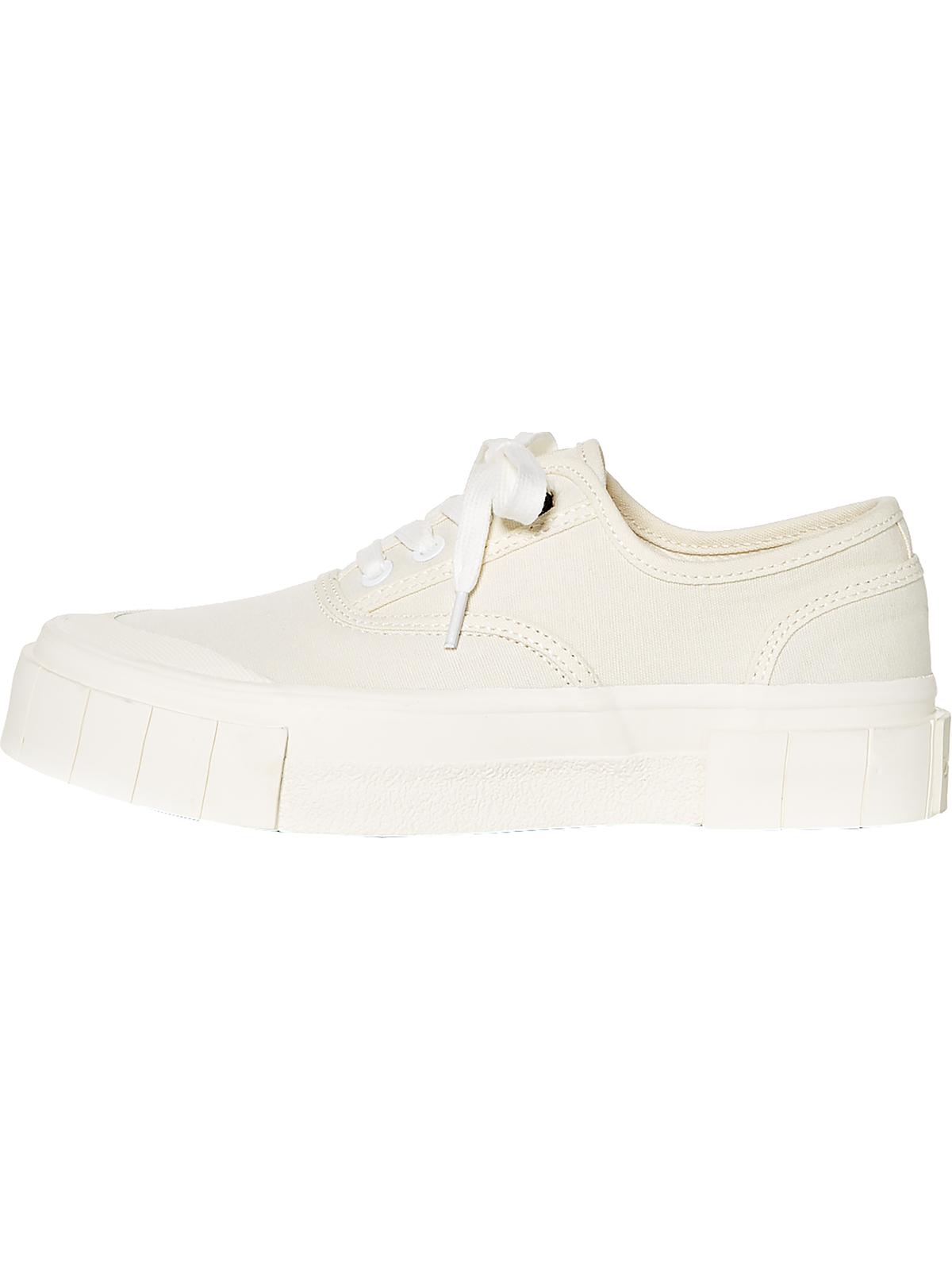 ivory platform sneakers