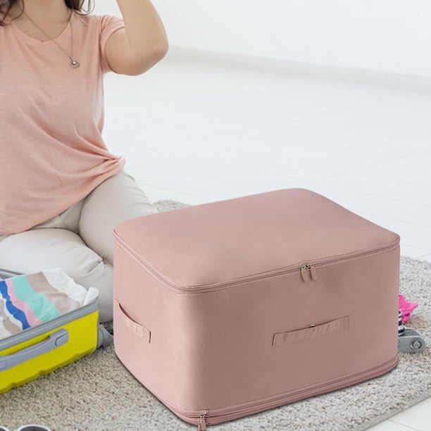 Bolsa organizadora de autocompresión Soledad Rosa 52 cm x 42 cm x 25 cm