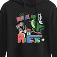 thumbnail image 3 of Disney - Toy Story - Skateboard Rex - Juniors Cropped Pullover Hoodie, 3 of 5