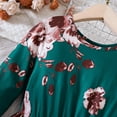 thumbnail image 4 of Glisme Girls Dress Fall Long Sleeve Floral Dance Party Dress Leisure Princess Dress For Girl Size 4-5 Years,Gn1, 4 of 7