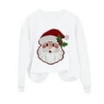 thumbnail image 4 of Ailaofu Chandail de Noël pour Femmes Col Rond Cadeaux de Noël Haut Décontracté Manches Longues, 4 of 6