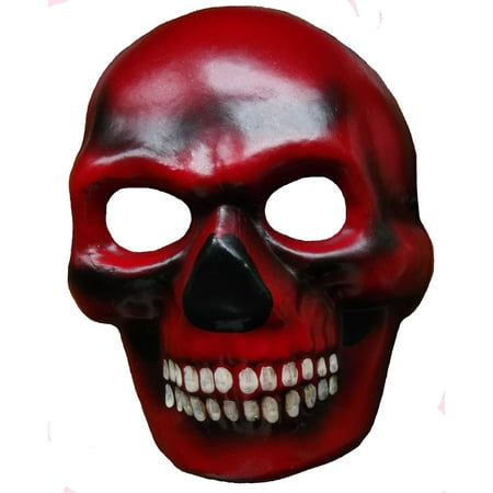 Dia de los Muertos Devil Skull Venetian Day of the Dead Masquerade Mask Red