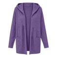 thumbnail image 6 of OGLCCG Womens Lightweight Hooded Cardigan Long Sleeve Open Front Casual Sweater Cardigans with Pockets Loose Fit Fall Outfits,Size S-XXL, 6 of 7