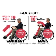 EZ Ride + Lightweight Portable Electric Mobility Device for Wheelchairs Wheelchair Not Included