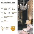 thumbnail image 4 of 10 Pack Screw In Light Bulbs, E14 Candle Bulbs Dimmable, Small Screw Candle Light Bulbs Ses E14, 230v, 4 of 5