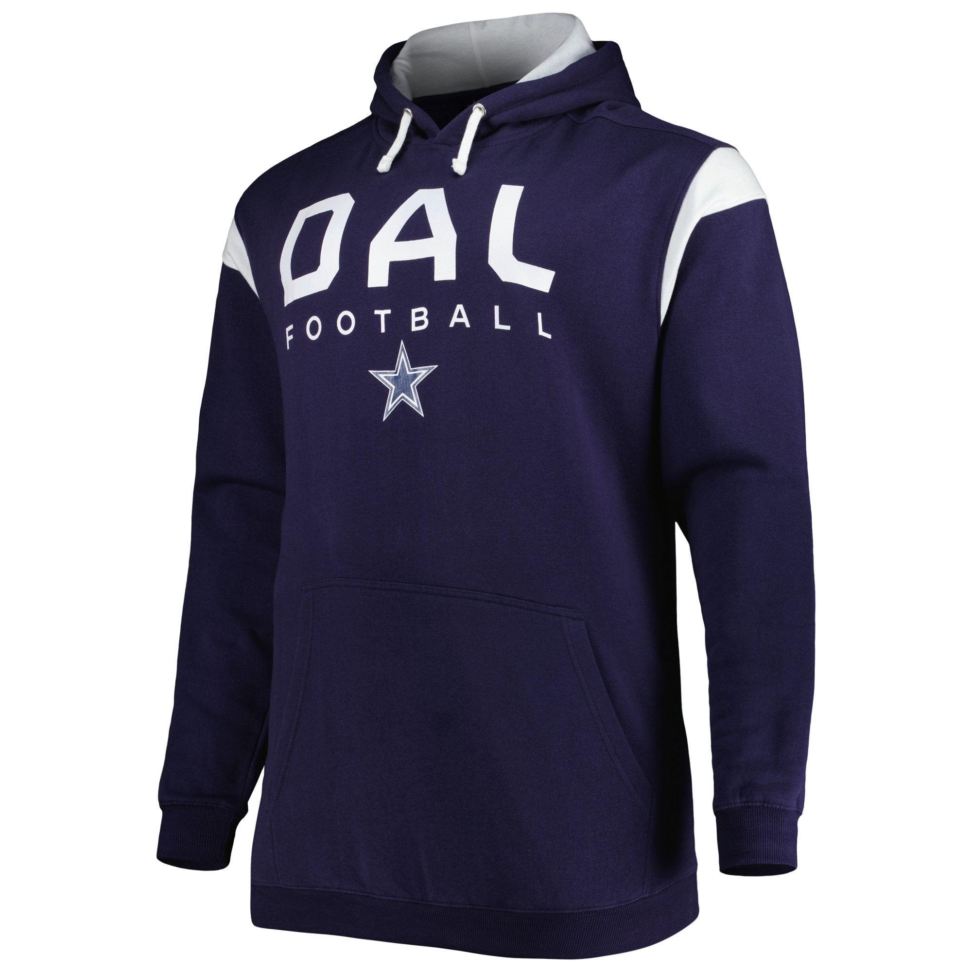 Men's Fanatics Branded Navy Dallas Cowboys Big & Tall Pullover Hoodie