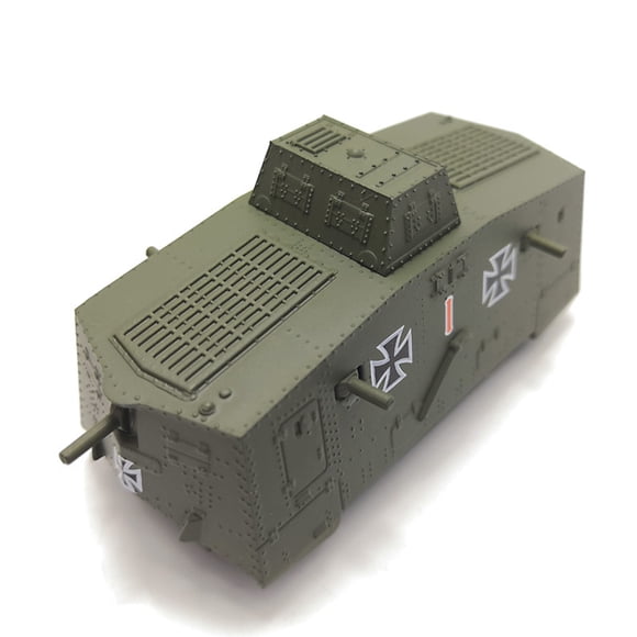 1:100 Scale A7V Tank Model Addition to Military Memorabilia Collections for Display in Living Spaces or Bars
