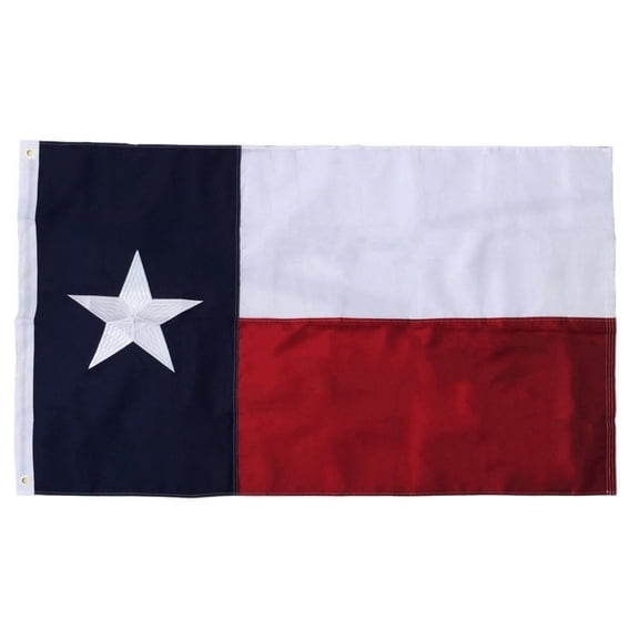3x5 Texas Flag Embroidered Texas State Banner Grommets Double Sided