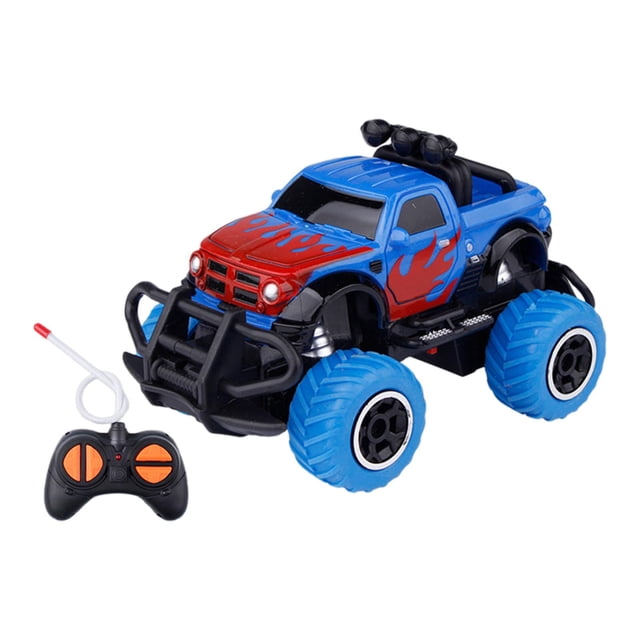 Regalos de cumpleaños para coches RC, coches de carreras deportivos electrónicos, vehículos todoterreno RC para niños, niñas y niños Azul