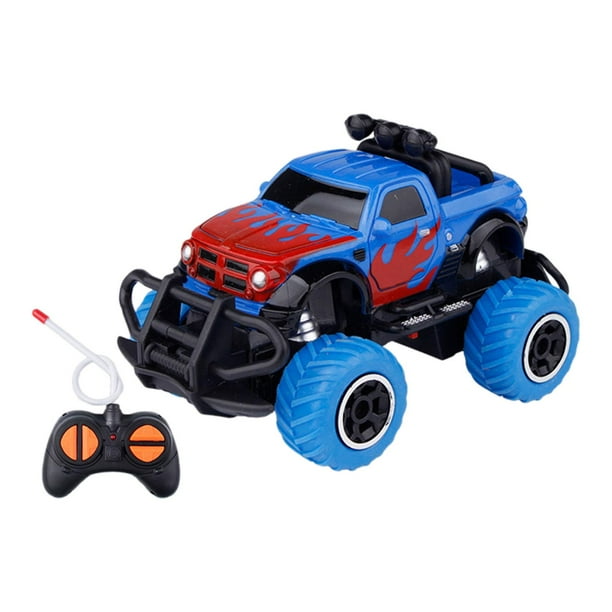 Regalos de cumpleaños para coches RC, coches de carreras deportivos electrónicos, vehículos todoterreno RC para niños, niñas y niños Azul
