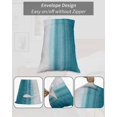 thumbnail image 7 of Turquoise White Ombre Pillow Covers King Size 2 Pack, Modern Country Abstract Stripes Soft Bed Throw Pillowcases Breathable Cooling Long Lumbar Body Pillow Sham Cover for Bed Sofa 20''x36'', 7 of 7